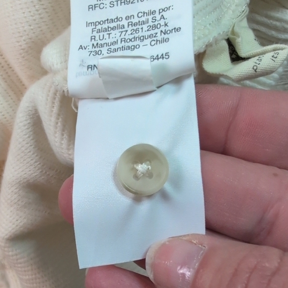 Madewell Cream Ribbed Sleeveless Tank Top - Picture 9 of 9